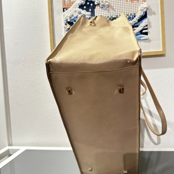 BEIS Large Work Tote in Beige - Picture 5 of 10